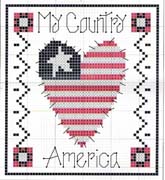 Schema punto croce My-country-america