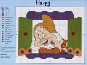 Schema punto croce Nano-happy