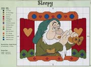 Schema punto croce nano sleepy