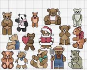 Schema punto croce Orsi-collezione-2