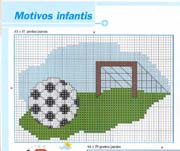 Schema punto croce Pallone-porta