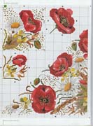 Schema punto croce Papaveri