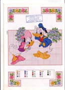 Schema punto croce Paperino-paperina