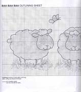 Schema punto croce Pecore-3