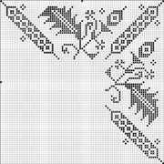 Schema punto croce Ricamo Angolo