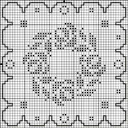 Schema punto croce Ricamo Quadrato