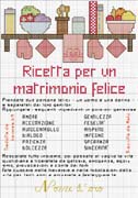 Schema punto croce Ricetta-matrimonio-felice