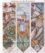 Schema punto croce Segnalibri