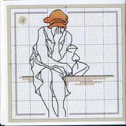 Schema punto croce Sensualita-donna-3