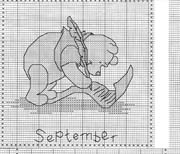 Schema punto croce Settembre-winnie