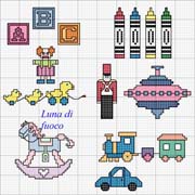 Schema punto croce Skemetti-per-baby