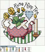Schema punto croce Strofinaccio 4
