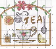 Schema punto croce Tea