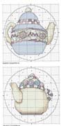 Schema punto croce Teapot Coaster S3