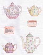 Schema punto croce Teiere