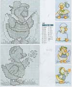 Schema punto croce Tema-pulcino