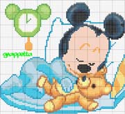 Schema punto croce Topolino-2