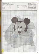 Schema punto croce Topolino-baby