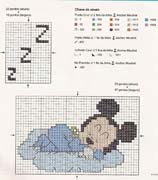 Schema punto croce Topolino