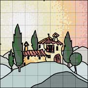 Schema punto croce Toscana-4