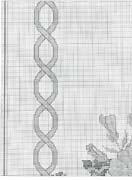 Schema punto croce Tovaglietta 4
