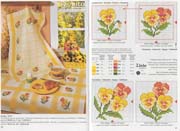 Schema punto croce Viola Del Pensiero