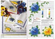 Schema punto croce Violette