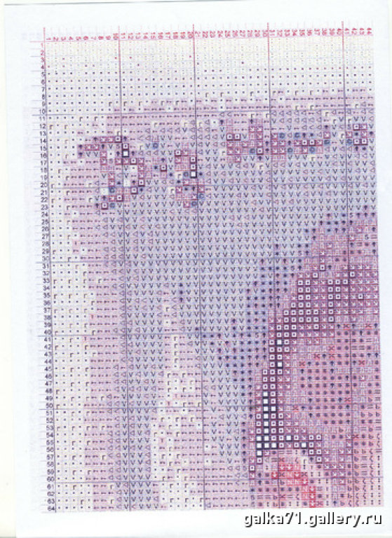 Schema punto croce Soffio candeline 1