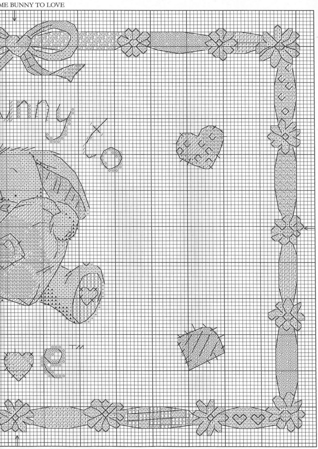 Schema punto croce Some bunny 2