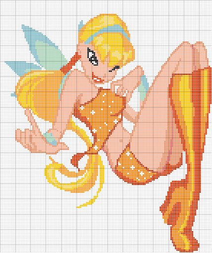 Schema punto croce Stella