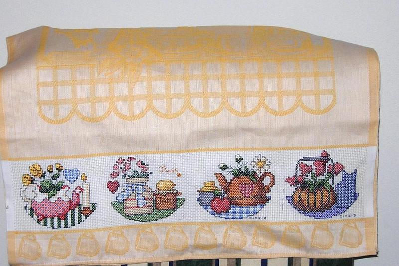 Schema punto croce Strofinaccio 1