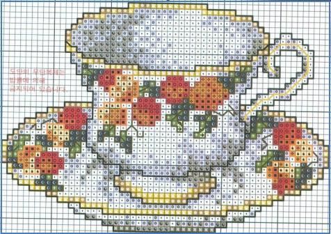 Schema punto croce Tazza classica