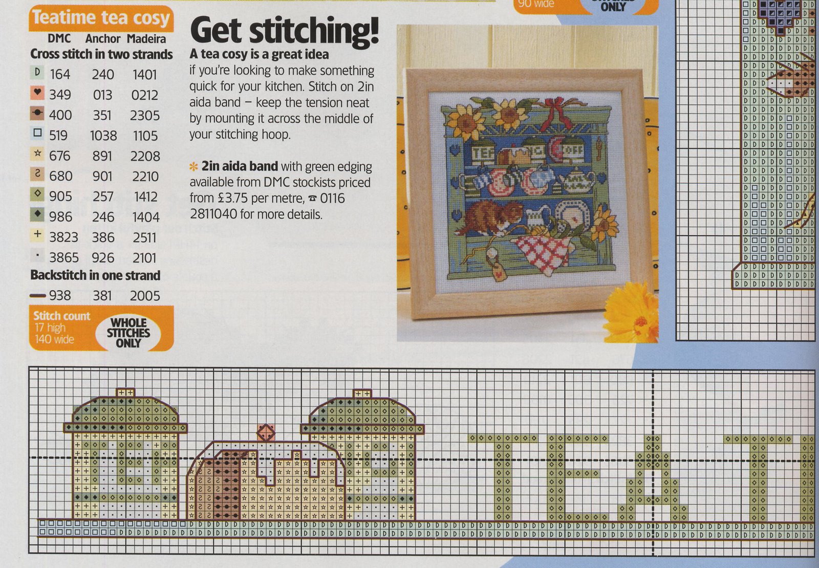 Schema punto croce Tea time 01