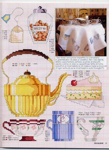 Schema punto croce Teiera 3