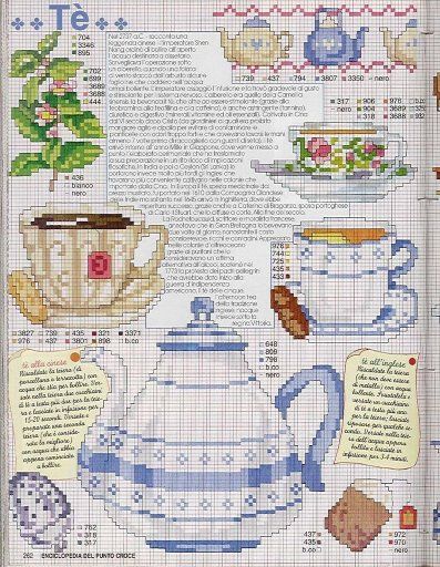 Schema punto croce Teiera 5