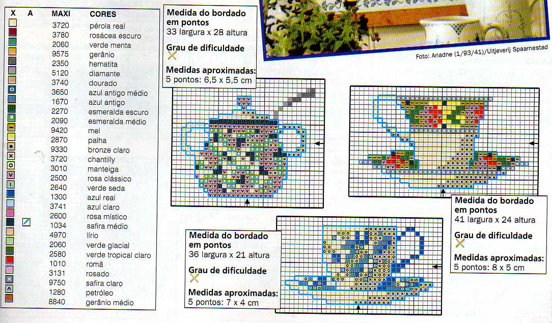 Schema punto croce Teiere e tazze 1