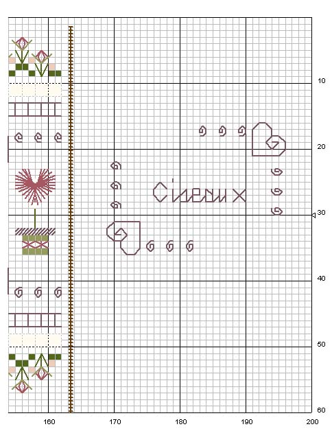 Schema punto croce Tema 3
