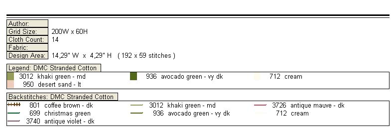 Schema punto croce Tema 4