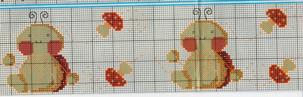 Schema punto croce Temi asciugamano 4