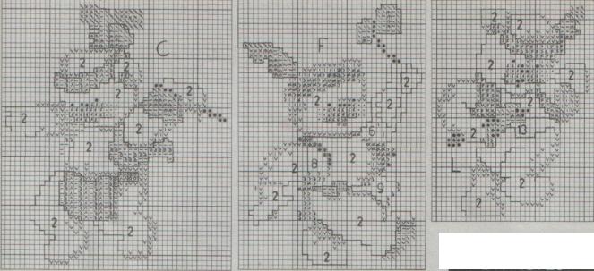 Schema punto croce Tend 2