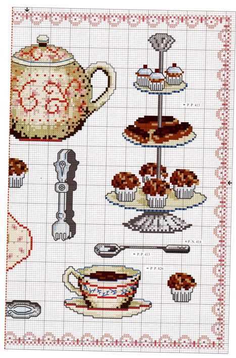 Schema punto croce The gourmand 2