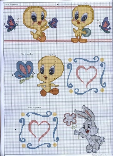 Schema punto croce Titti 2