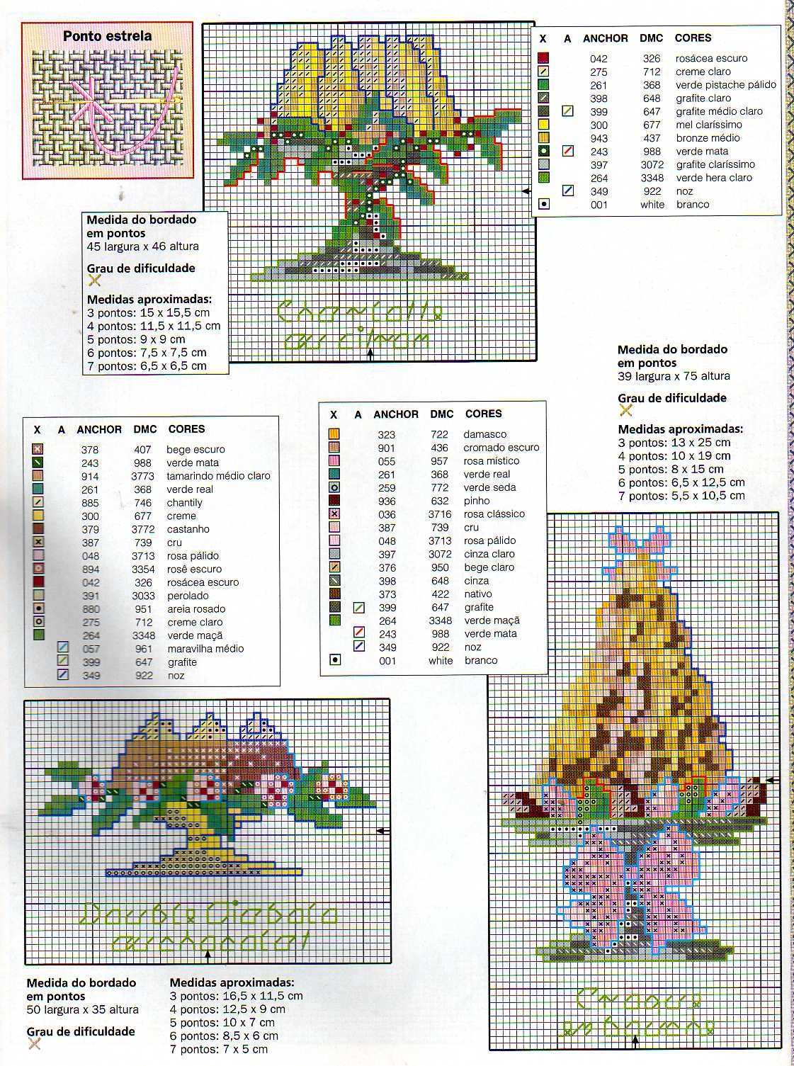 Schema punto croce Torte 5