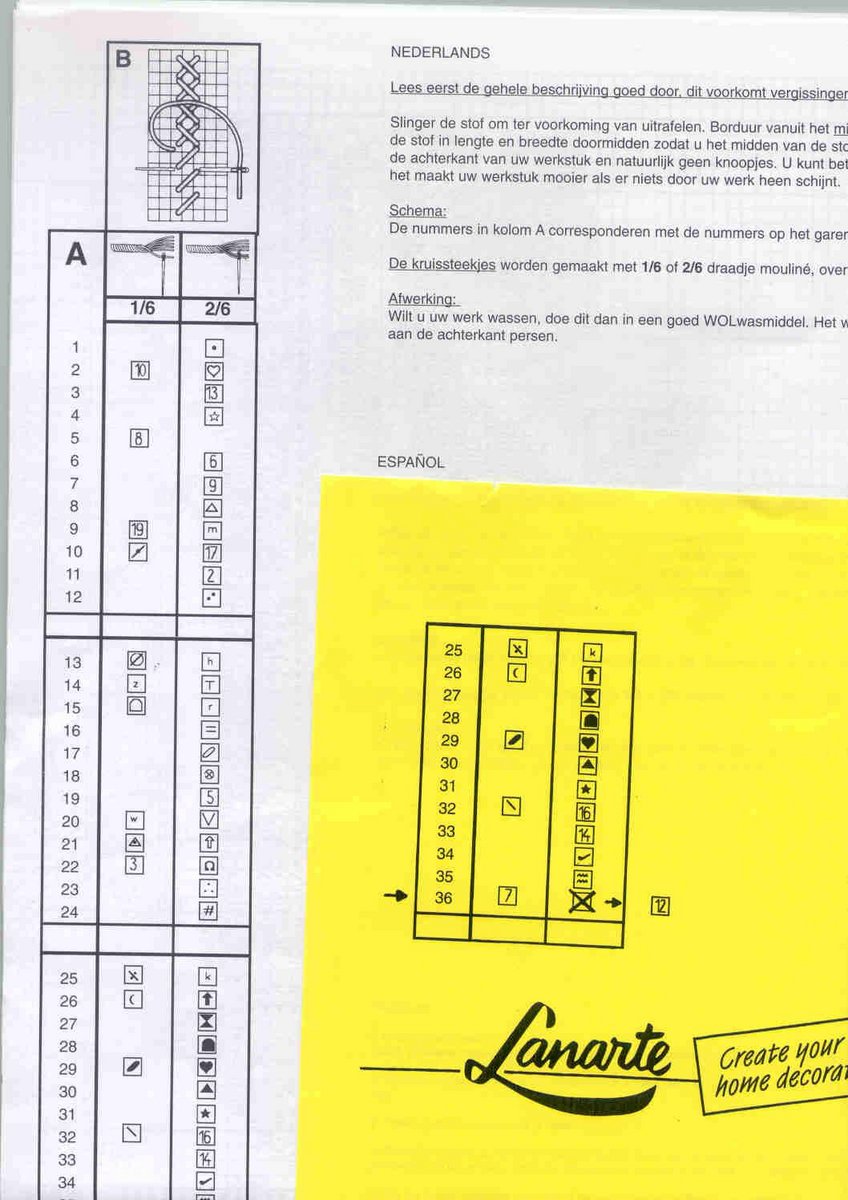 Schema punto croce Toscana 10