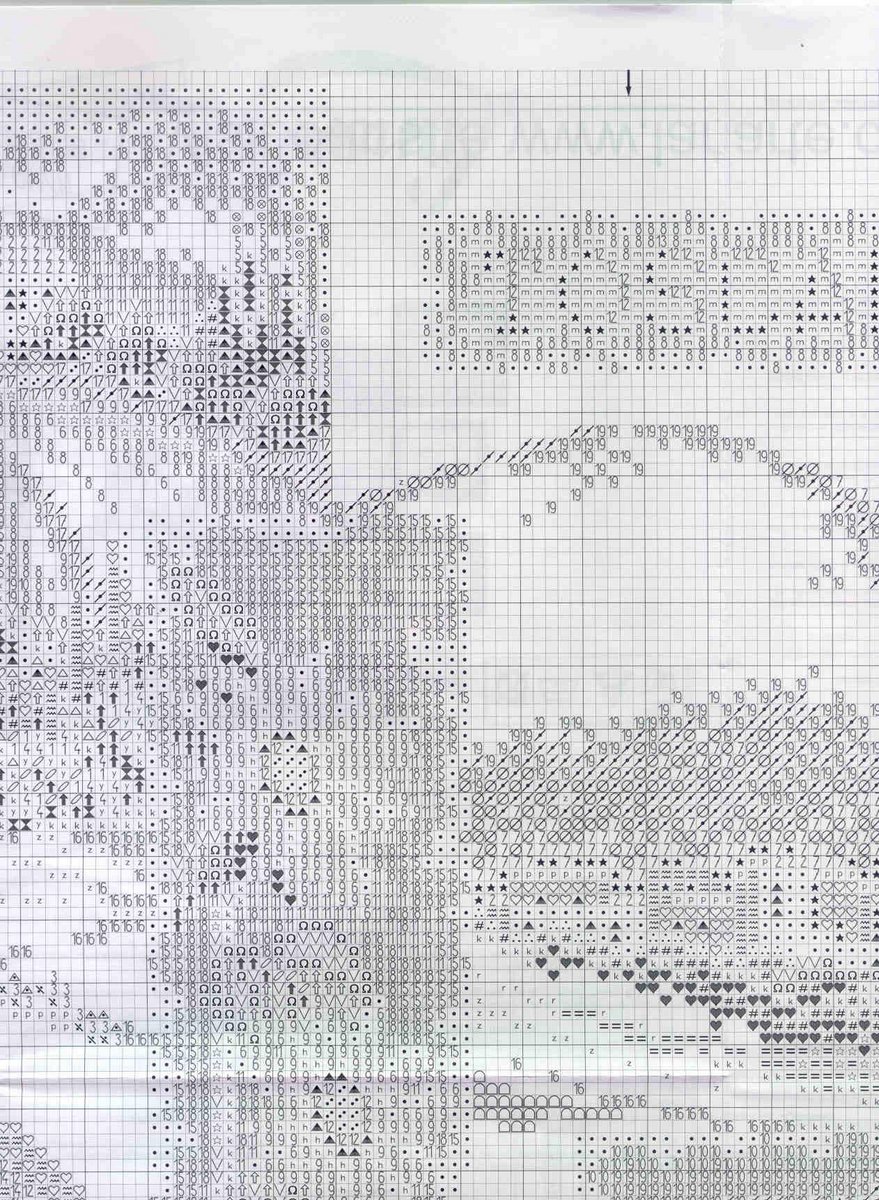 Schema punto croce Toscana 3