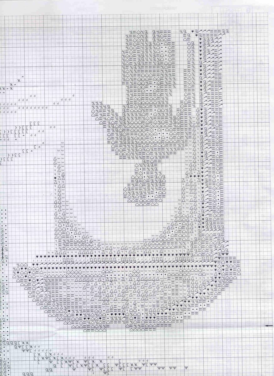 Schema punto croce Toscana 6