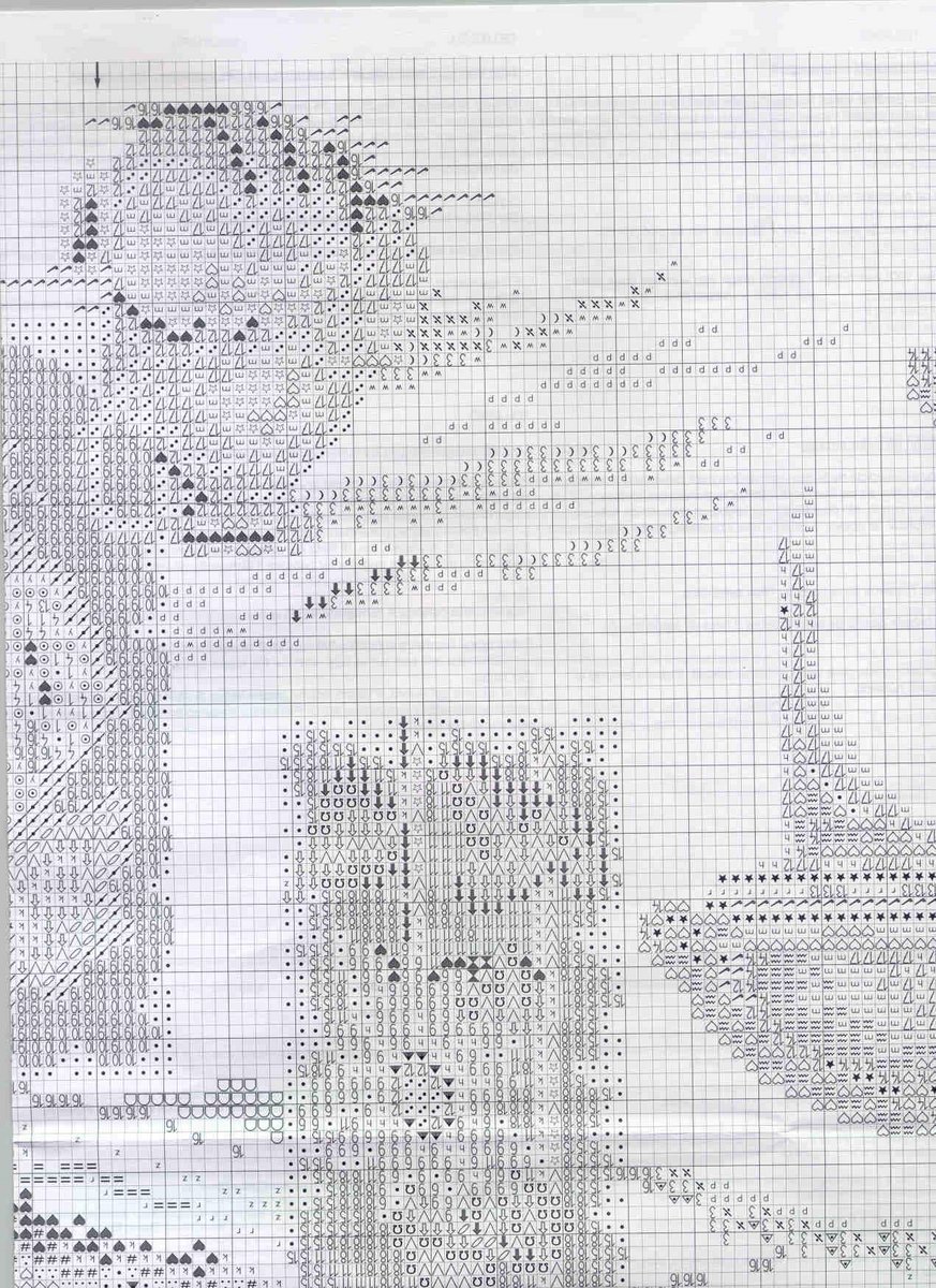 Schema punto croce Toscana 7