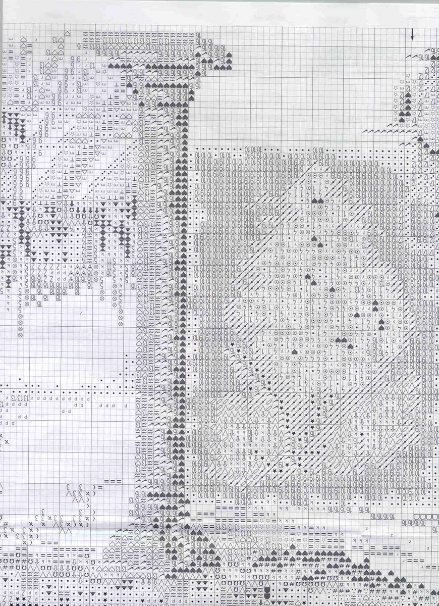 Schema punto croce Toscana 8