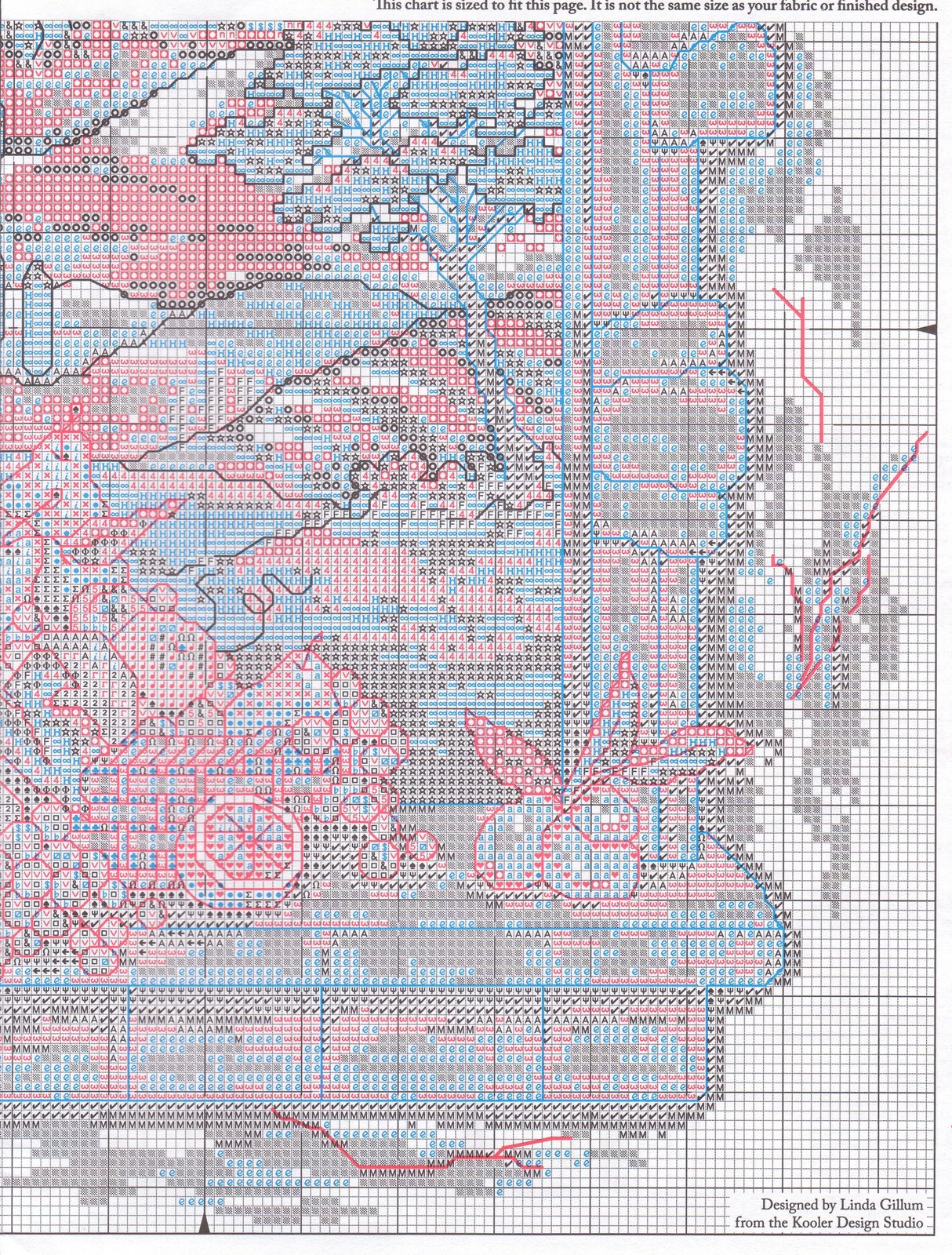 Schema punto croce Toscana podere 7