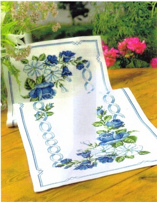 Schema punto croce Tovaglietta 1